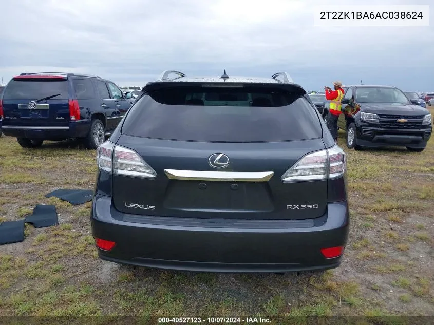 2010 Lexus Rx 350 VIN: 2T2ZK1BA6AC038624 Lot: 40527123