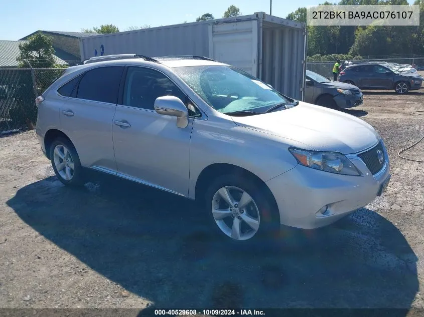 2010 Lexus Rx 350 VIN: 2T2BK1BA9AC076107 Lot: 40529608