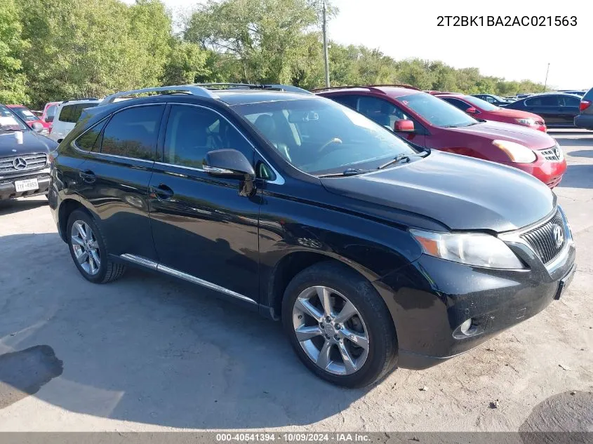 2010 Lexus Rx 350 VIN: 2T2BK1BA2AC021563 Lot: 40541394