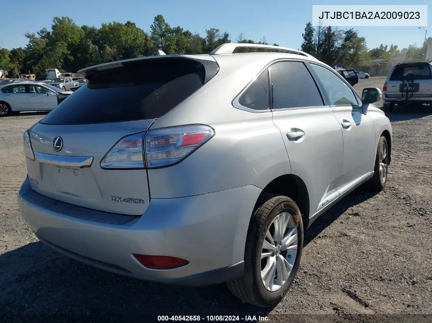 2010 Lexus Rx 450H VIN: JTJBC1BA2A2009023 Lot: 40542658