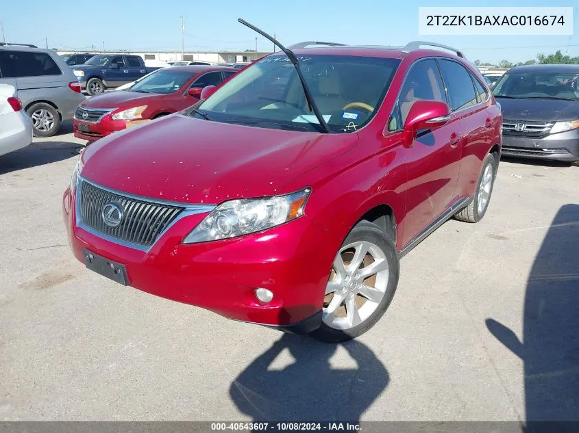 2T2ZK1BAXAC016674 2010 Lexus Rx 350