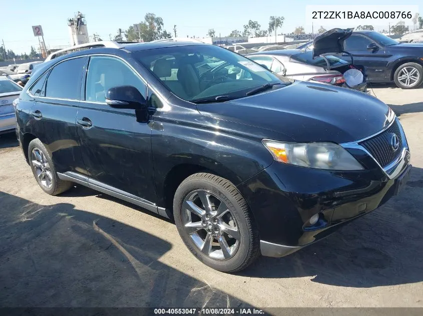 2010 Lexus Rx 350 350 VIN: 2T2ZK1BA8AC008766 Lot: 40553047