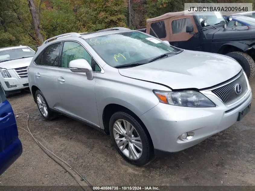 2010 Lexus Rx 450H VIN: JTJBC1BA9A2009648 Lot: 40586735