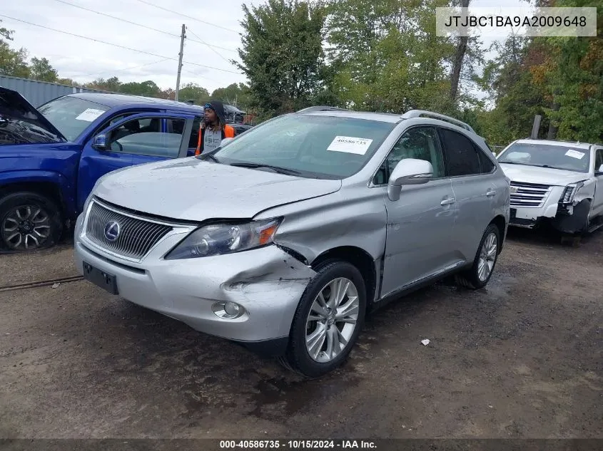 2010 Lexus Rx 450H VIN: JTJBC1BA9A2009648 Lot: 40586735