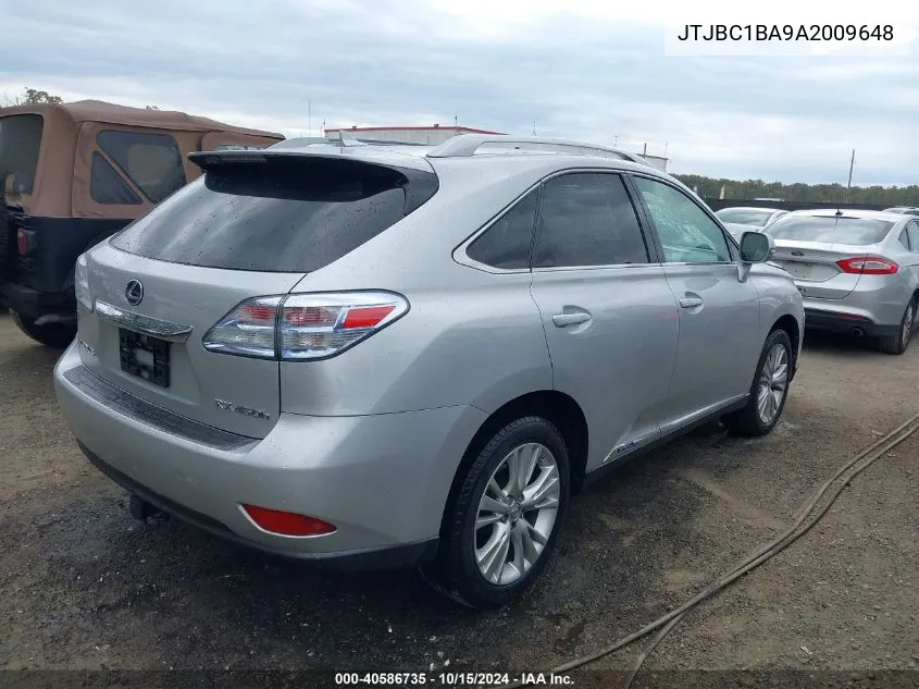 2010 Lexus Rx 450H VIN: JTJBC1BA9A2009648 Lot: 40586735