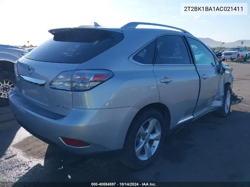 2010 Lexus Rx 350 350 VIN: 2T2BK1BA1AC021411 Lot: 40594597