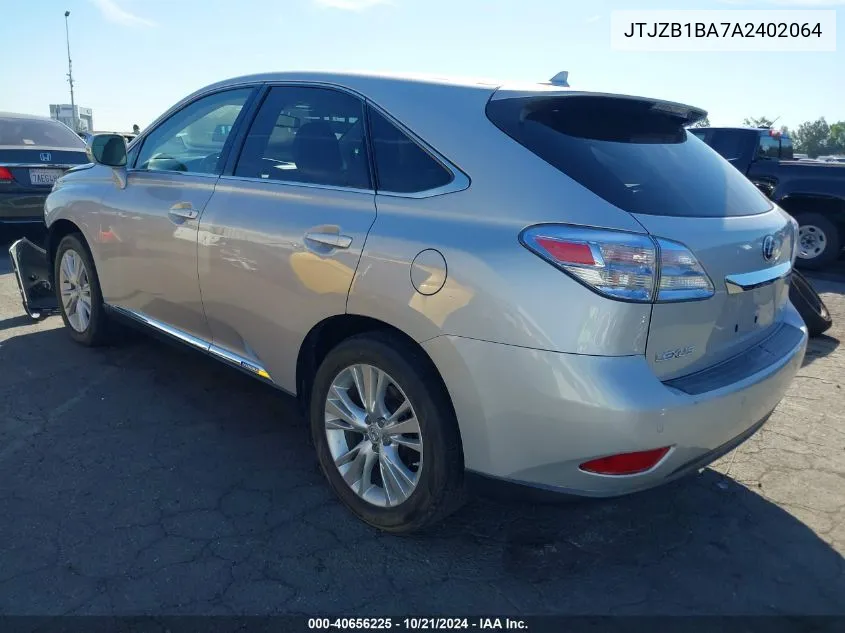 2010 Lexus Rx 450H VIN: JTJZB1BA7A2402064 Lot: 40656225