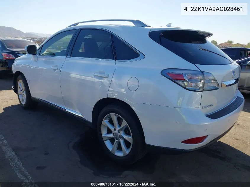 2010 Lexus Rx 350 VIN: 4T2ZK1VA9AC028461 Lot: 40673131