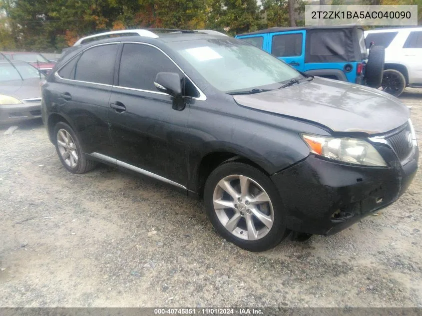 2010 Lexus Rx 350 VIN: 2T2ZK1BA5AC040090 Lot: 40745851