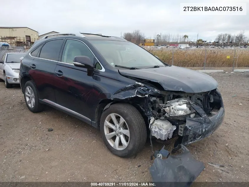 2010 Lexus Rx 350 VIN: 2T2BK1BA0AC073516 Lot: 40759291