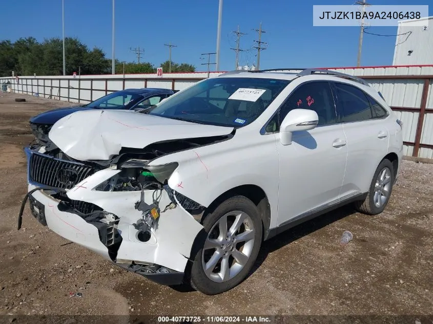 2010 Lexus Rx 350 VIN: JTJZK1BA9A2406438 Lot: 40773725