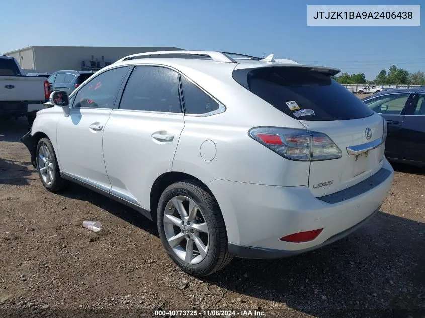 2010 Lexus Rx 350 VIN: JTJZK1BA9A2406438 Lot: 40773725