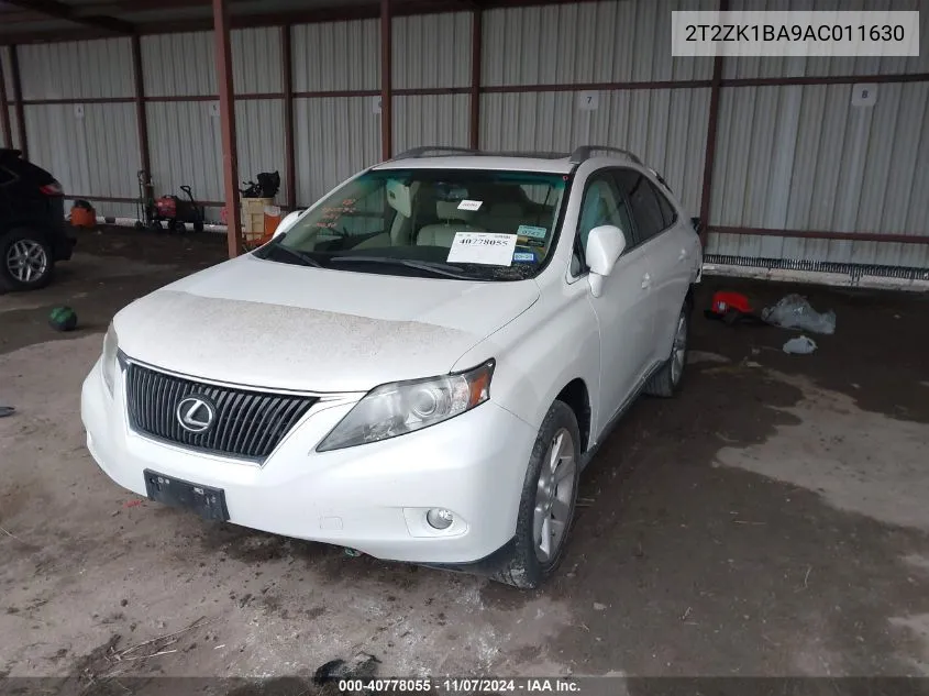 2010 Lexus Rx 350 VIN: 2T2ZK1BA9AC011630 Lot: 40778055