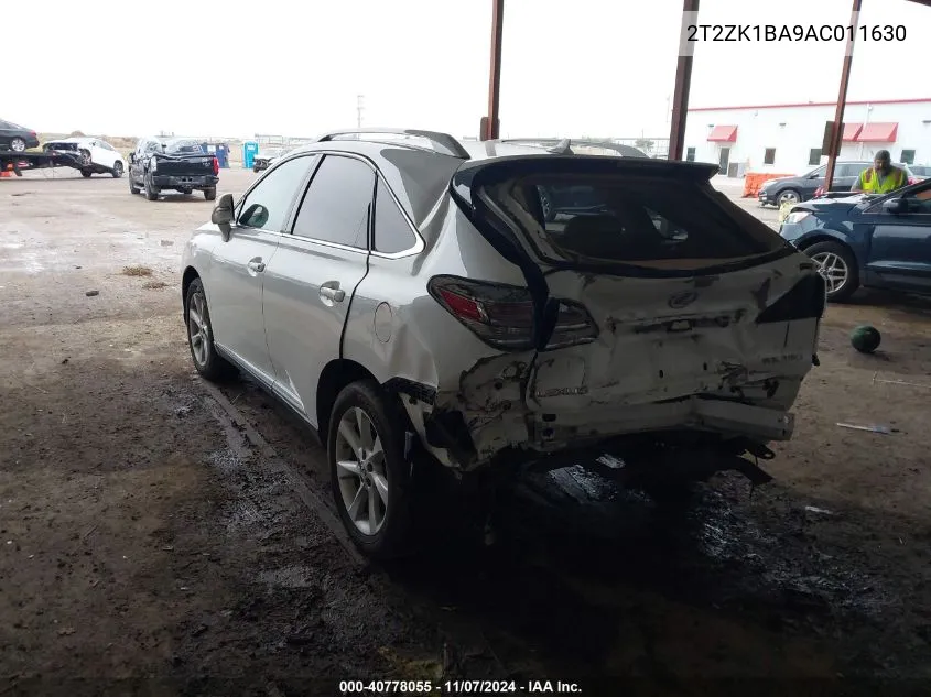 2010 Lexus Rx 350 VIN: 2T2ZK1BA9AC011630 Lot: 40778055