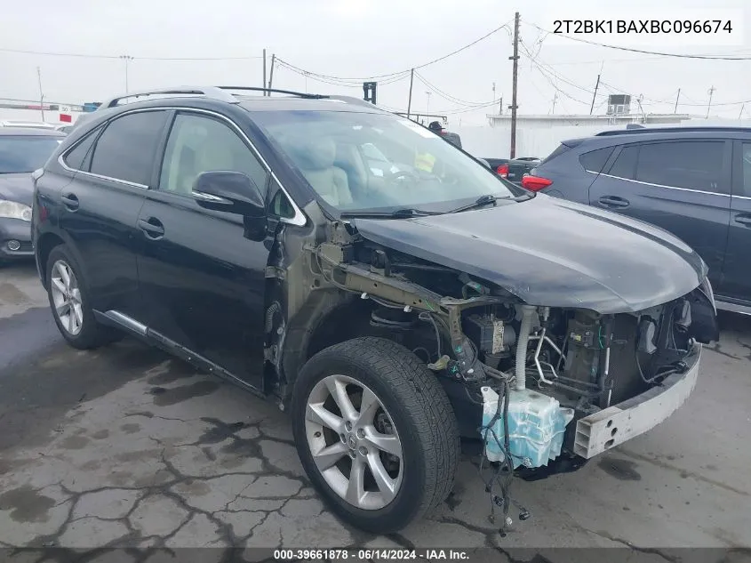 2T2BK1BAXBC096674 2011 Lexus Rx 350