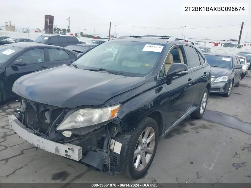 2T2BK1BAXBC096674 2011 Lexus Rx 350