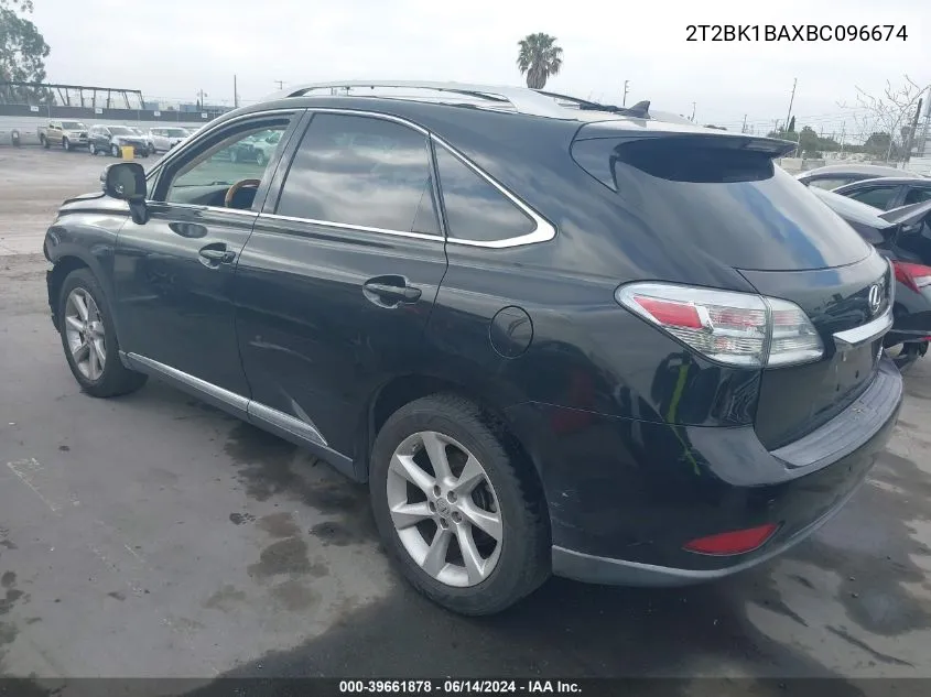 2T2BK1BAXBC096674 2011 Lexus Rx 350