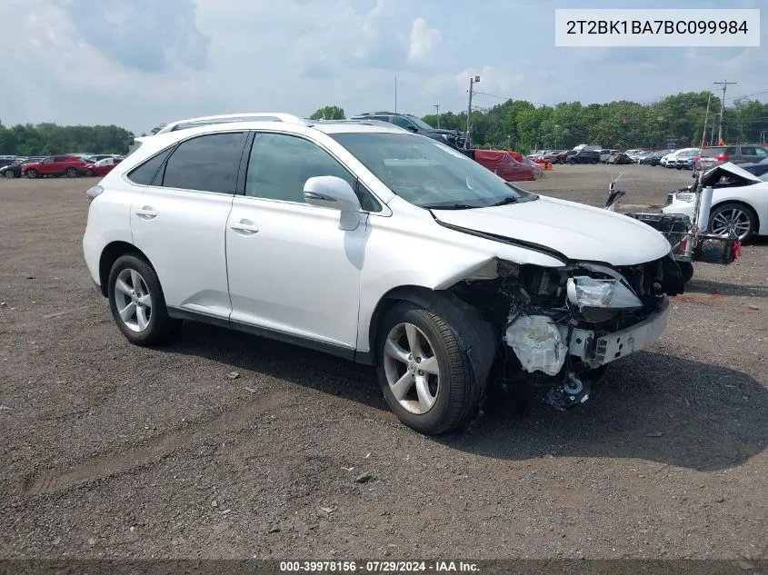 2T2BK1BA7BC099984 2011 Lexus Rx 350