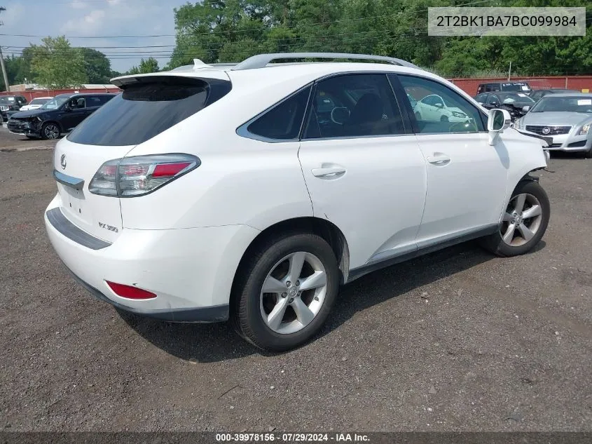 2T2BK1BA7BC099984 2011 Lexus Rx 350