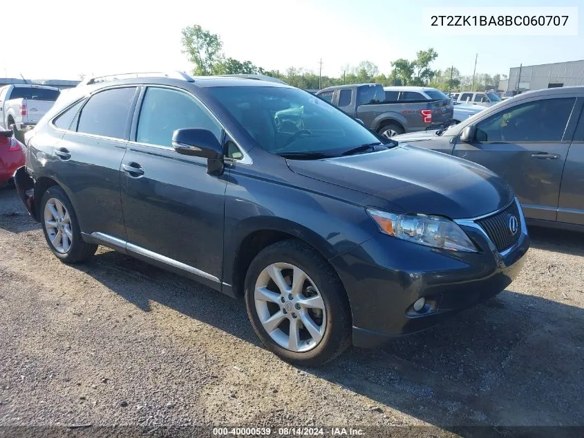 2011 Lexus Rx 350 VIN: 2T2ZK1BA8BC060707 Lot: 40000539