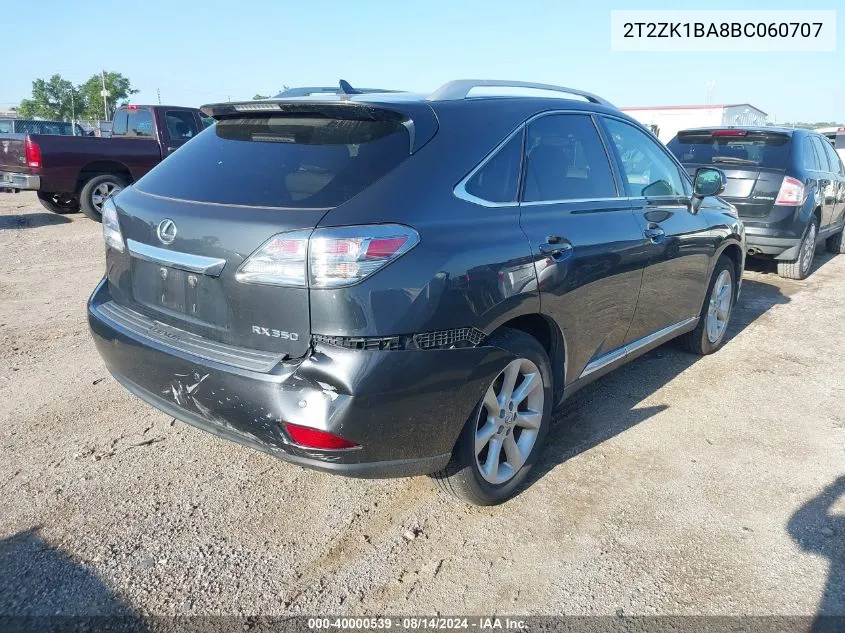 2T2ZK1BA8BC060707 2011 Lexus Rx 350