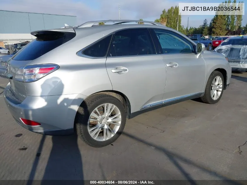 2011 Lexus Rx 450H VIN: JTJBC1BA9B2036544 Lot: 40034654