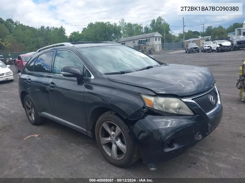 2011 Lexus Rx 350 VIN: 2T2BK1BA7BC090380 Lot: 40089087