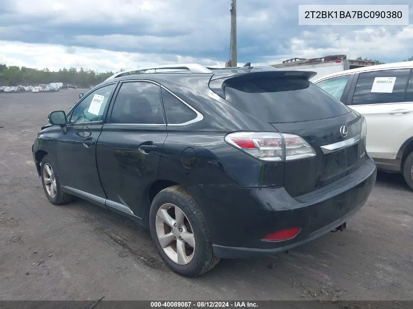 2T2BK1BA7BC090380 2011 Lexus Rx 350