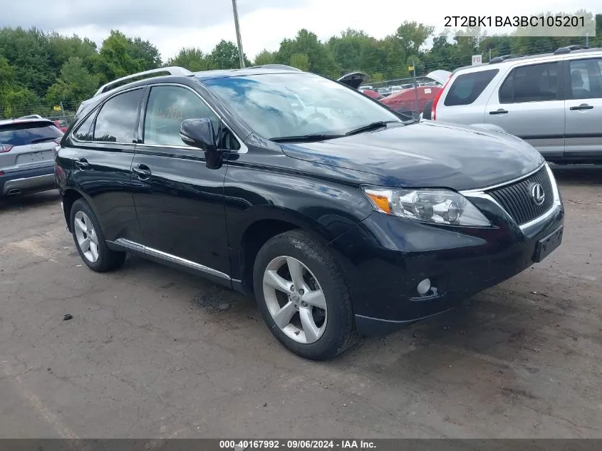 2T2BK1BA3BC105201 2011 Lexus Rx 350