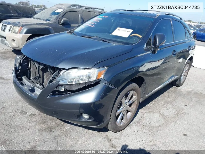 2T2ZK1BAXBC044735 2011 Lexus Rx 350