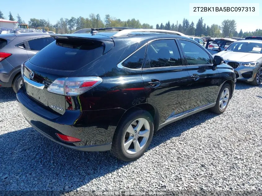 2011 Lexus Rx 350 VIN: 2T2BK1BA5BC097313 Lot: 40237363