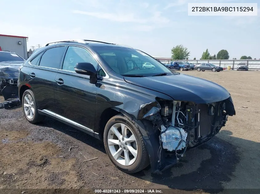 2T2BK1BA9BC115294 2011 Lexus Rx 350