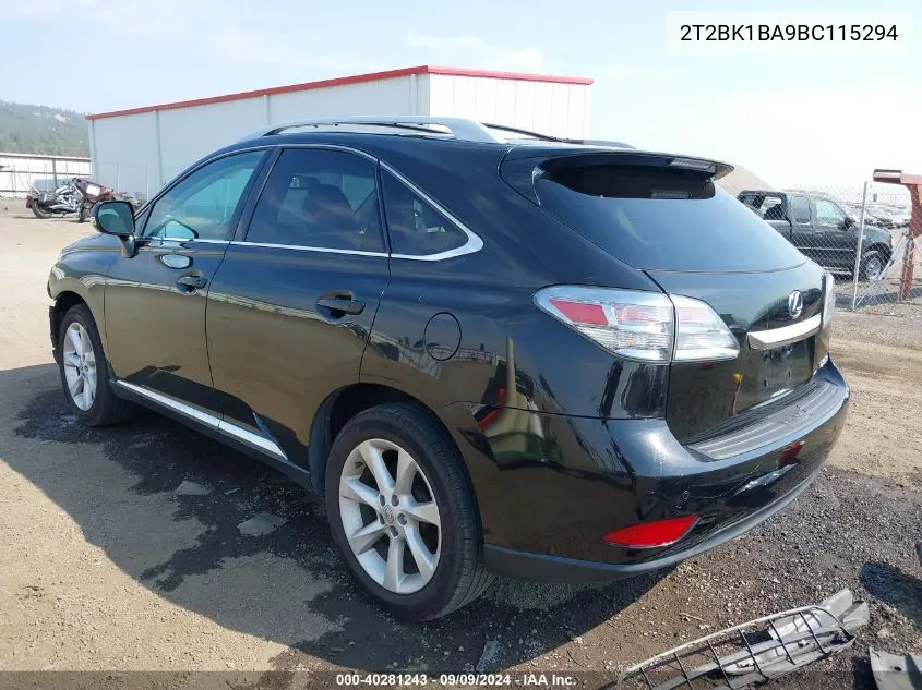 2T2BK1BA9BC115294 2011 Lexus Rx 350