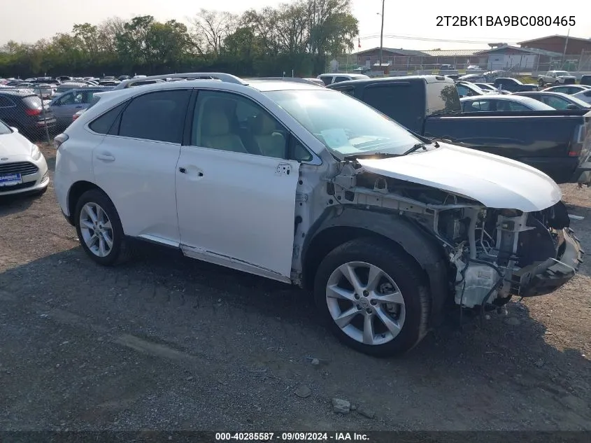 2T2BK1BA9BC080465 2011 Lexus Rx 350