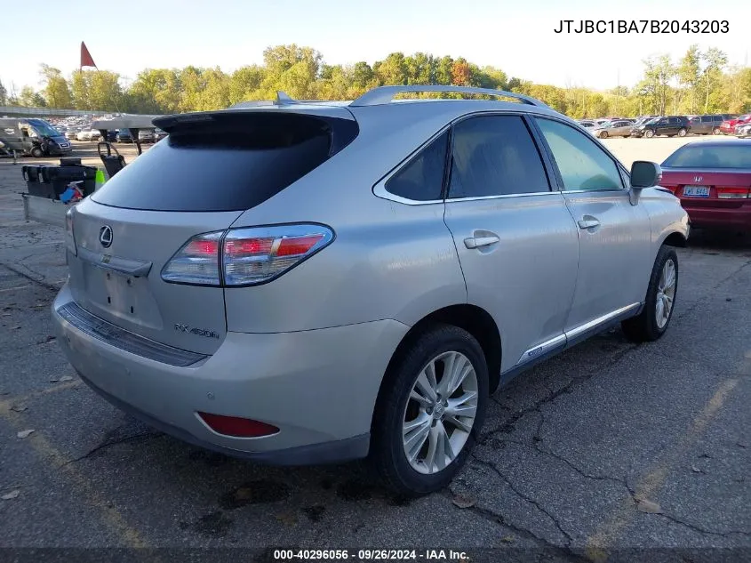 JTJBC1BA7B2043203 2011 Lexus Rx 450H 450