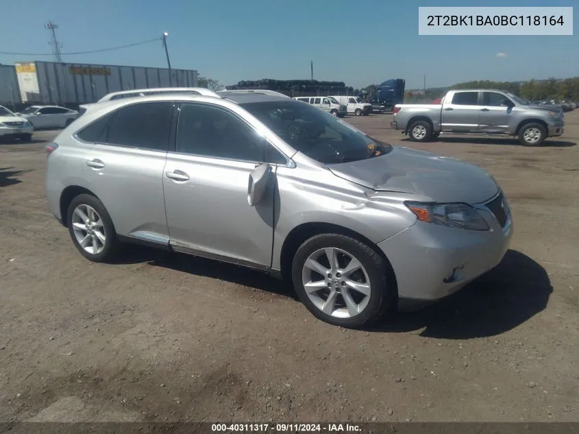 2T2BK1BA0BC118164 2011 Lexus Rx 350