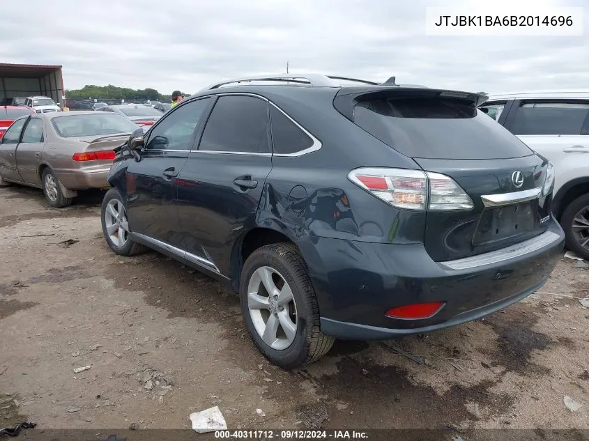 2011 Lexus Rx 350 VIN: JTJBK1BA6B2014696 Lot: 40311712