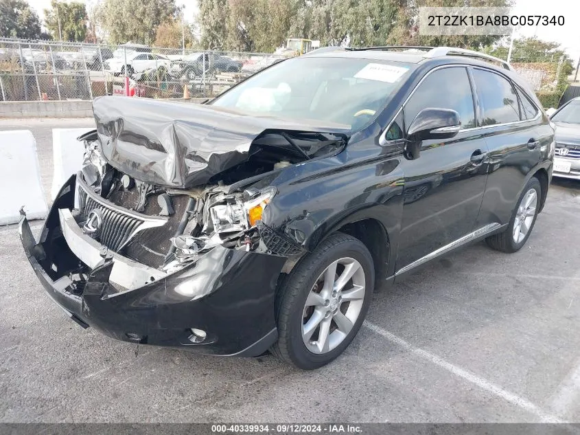 2T2ZK1BA8BC057340 2011 Lexus Rx 350