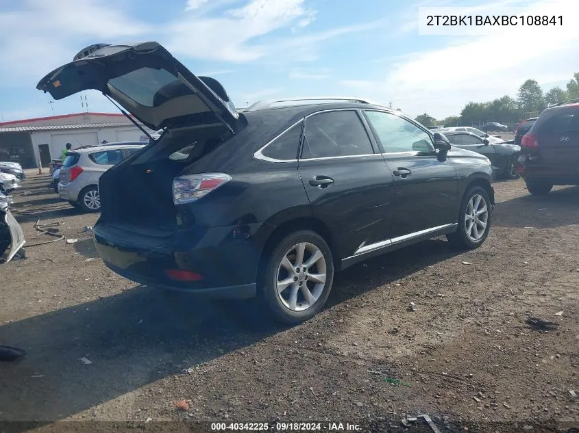 2T2BK1BAXBC108841 2011 Lexus Rx 350