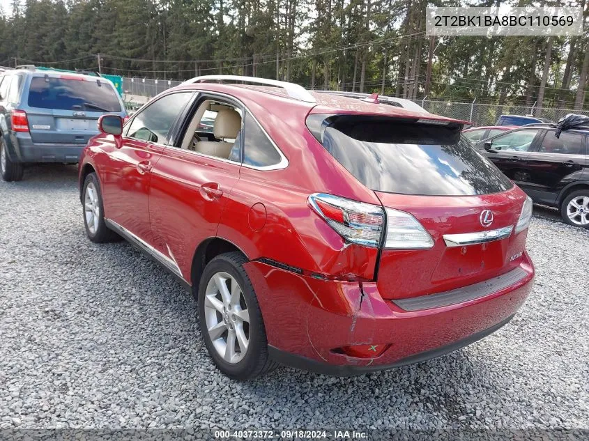 2T2BK1BA8BC110569 2011 Lexus Rx 350