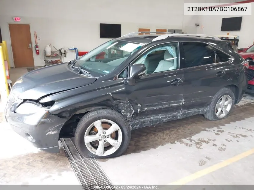 2T2BK1BA7BC106867 2011 Lexus Rx 350