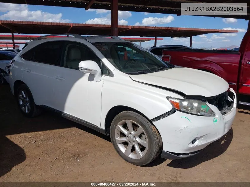 JTJZK1BA2B2003564 2011 Lexus Rx 350