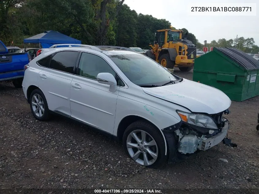 2011 Lexus Rx 350 VIN: 2T2BK1BA1BC088771 Lot: 40417396