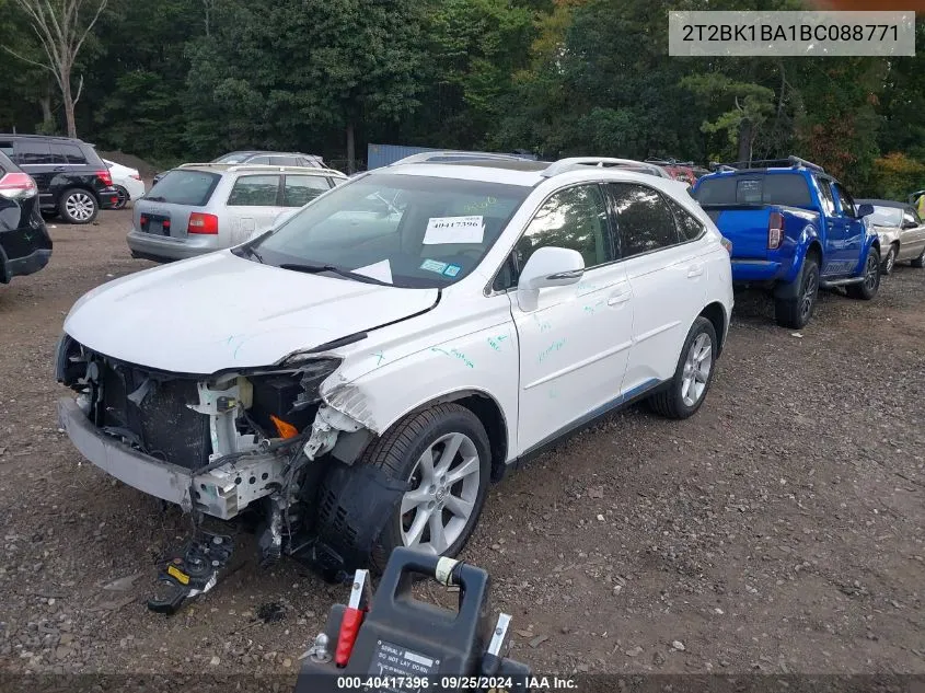 2011 Lexus Rx 350 VIN: 2T2BK1BA1BC088771 Lot: 40417396