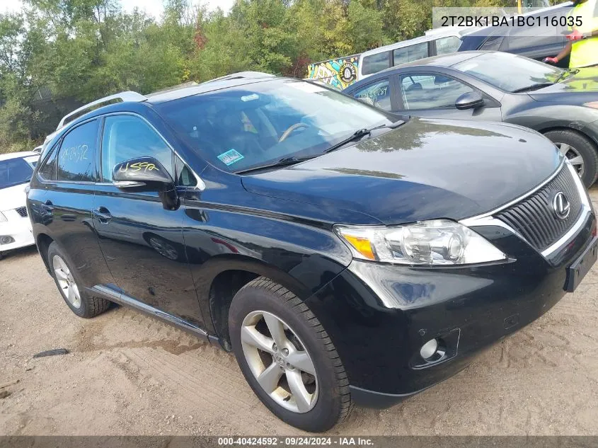 2T2BK1BA1BC116035 2011 Lexus Rx 350 350