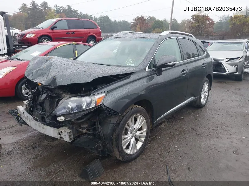 2011 Lexus Rx 450H VIN: JTJBC1BA7B2035473 Lot: 40442188