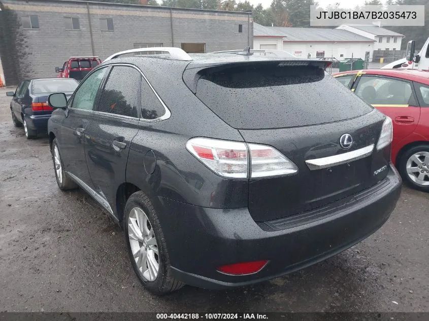 2011 Lexus Rx 450H VIN: JTJBC1BA7B2035473 Lot: 40442188