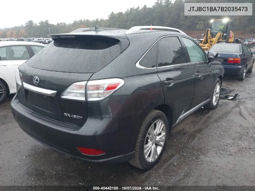 2011 Lexus Rx 450H VIN: JTJBC1BA7B2035473 Lot: 40442188