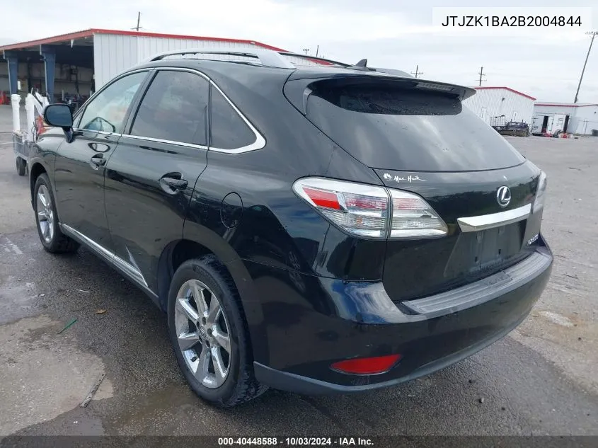 2011 Lexus Rx 350 VIN: JTJZK1BA2B2004844 Lot: 40448588