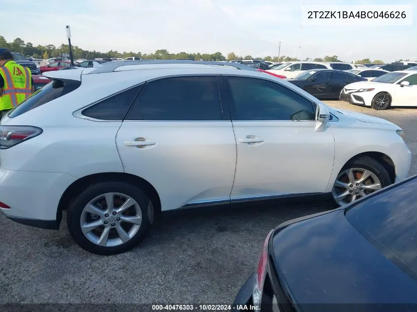 2T2ZK1BA4BC046626 2011 Lexus Rx 350